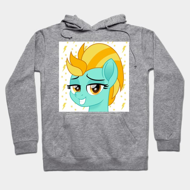 Lightning Dust portrait Hoodie by CloudyGlow